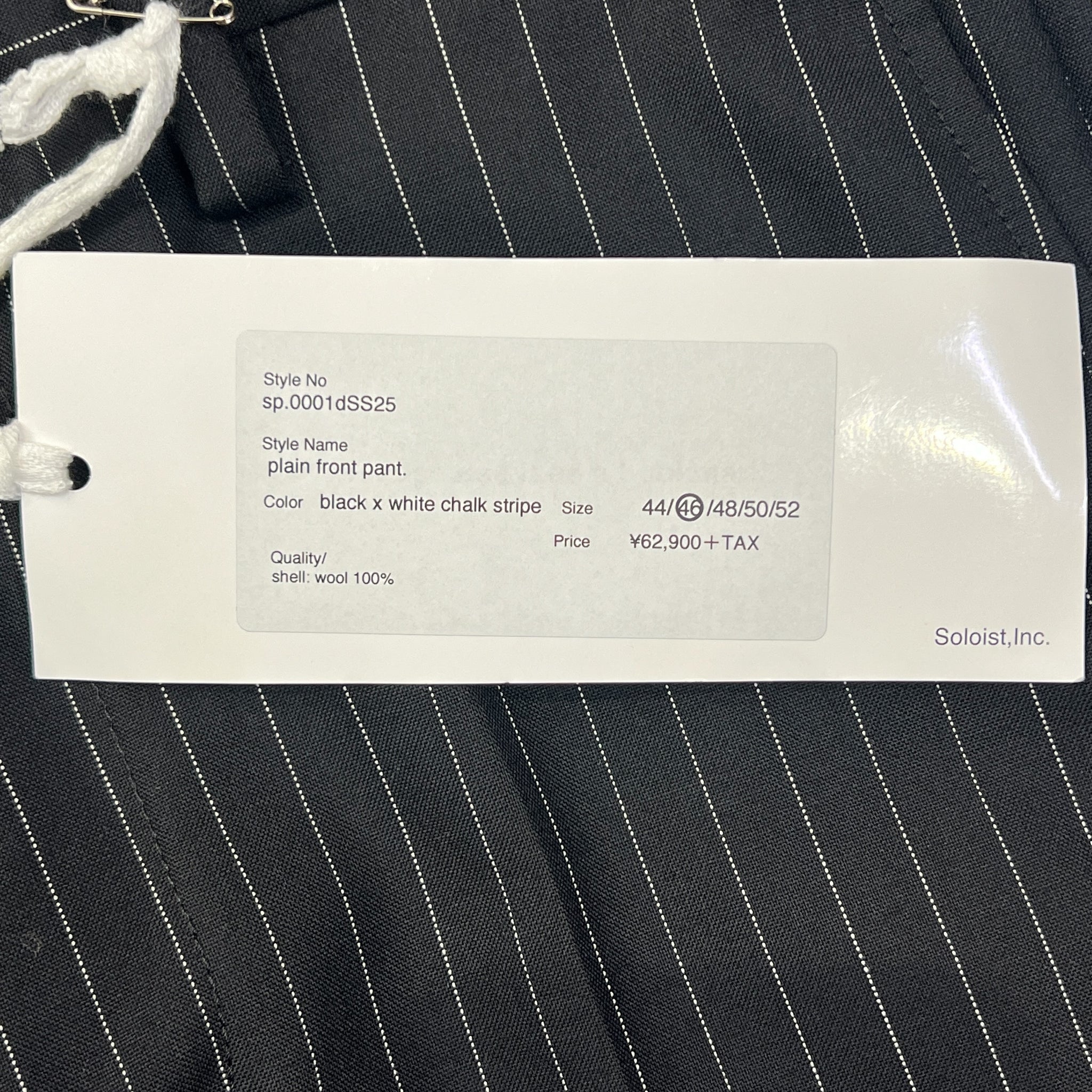 TAKAHIROMIYASHITA TheSoloist. 2025SS Wool Plain Front Pants