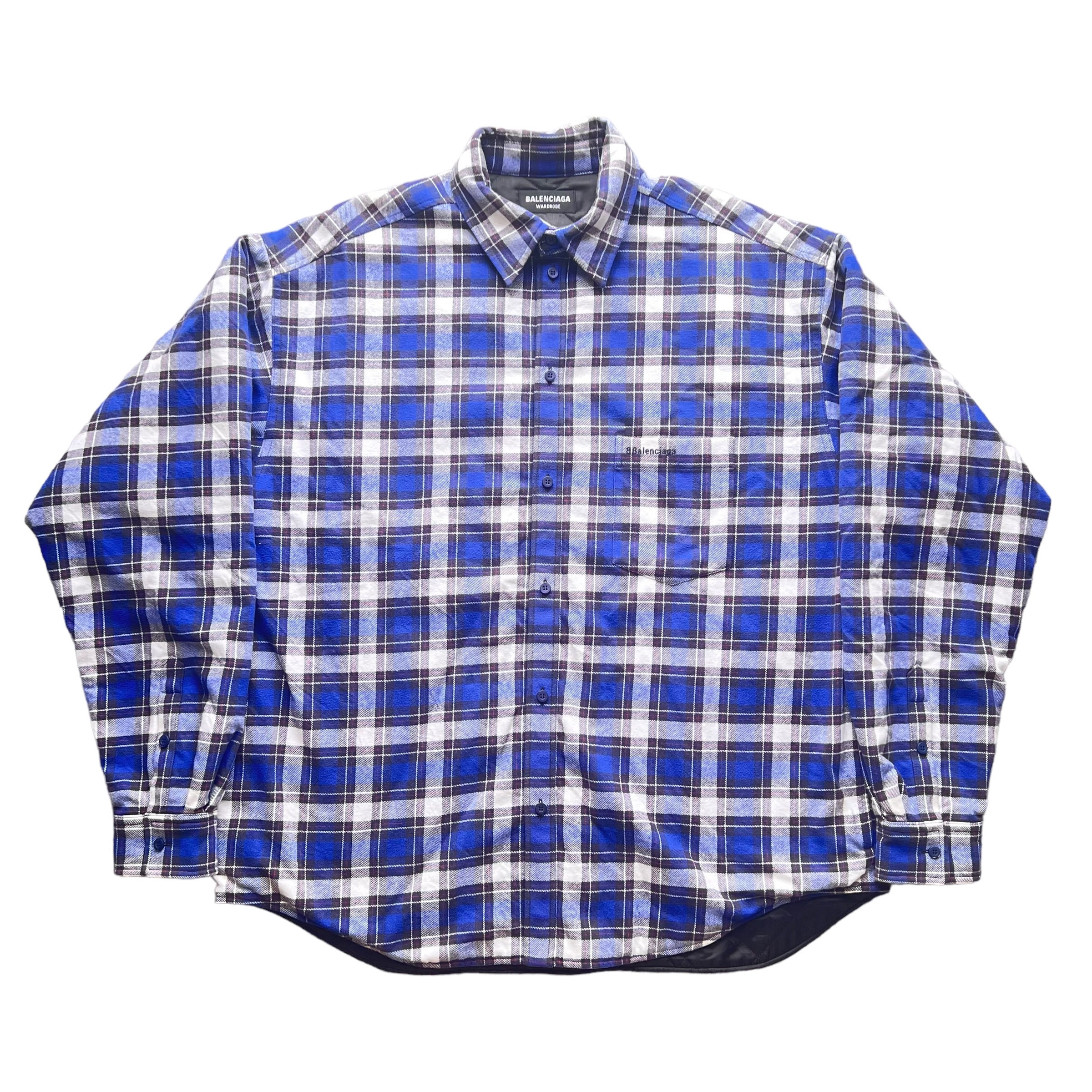 BALENCIAGA 17AW Padded Flannel Shirt Jacket – SEVENSTARCLOTHING