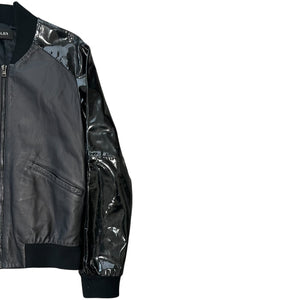 MUGLER Rubber Hybrids Zip-up Bomber Jacket