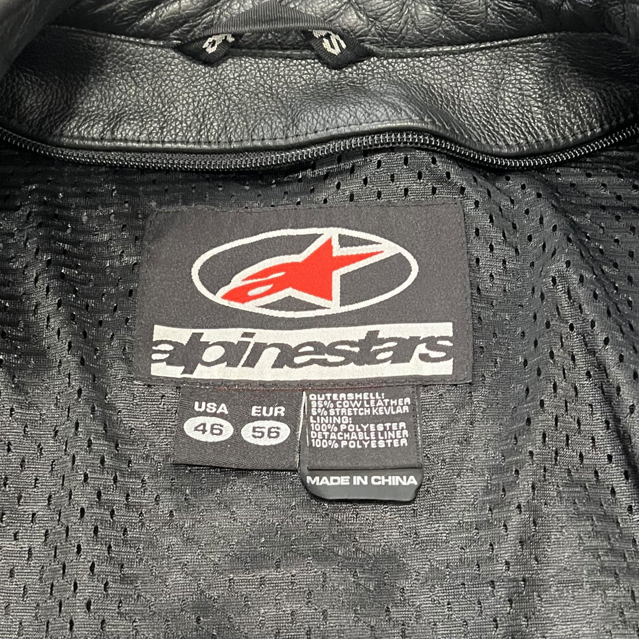 ALPINESTARS Leather Biker Jacket