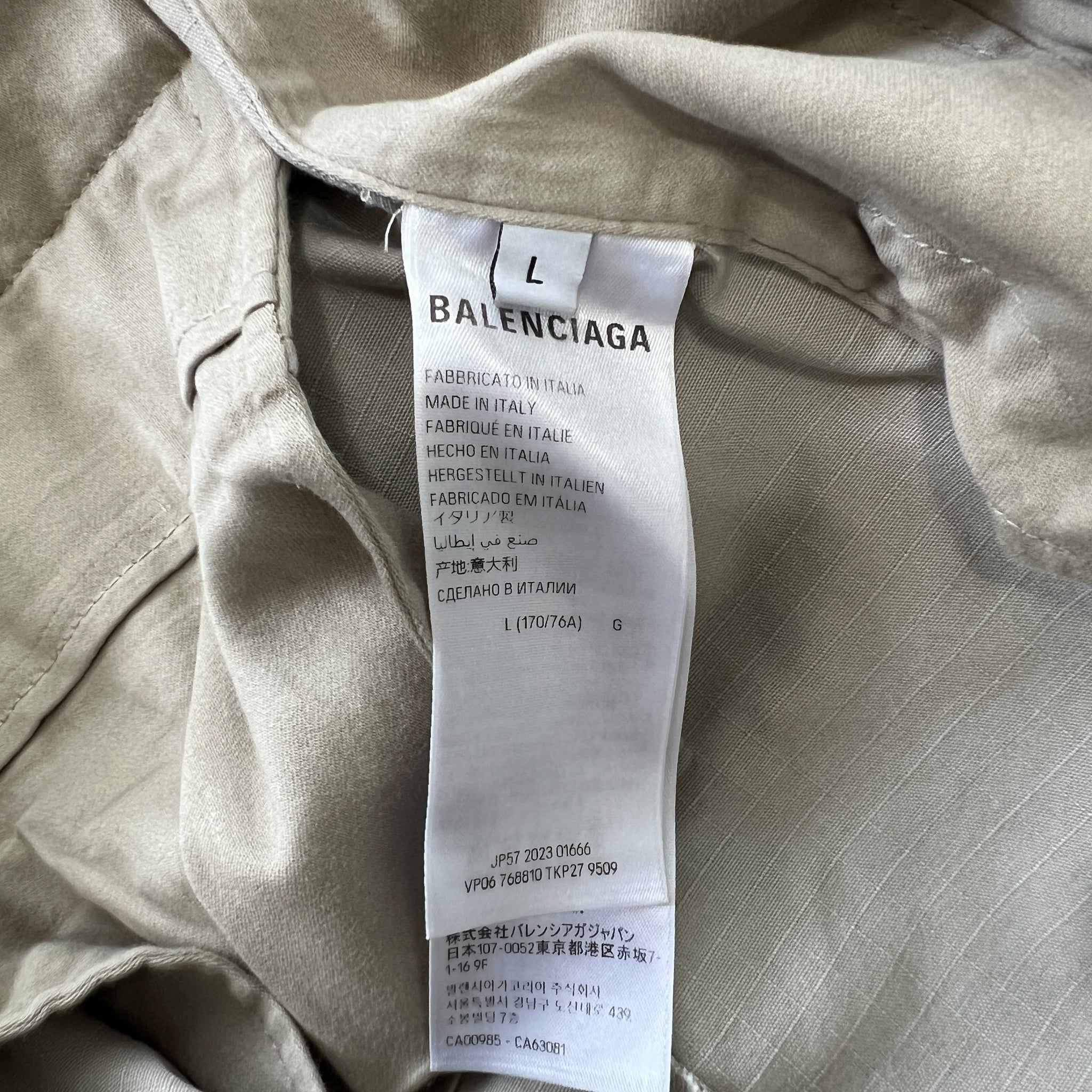 BALENCIAGA 2023AW Flared Convertible Zip-Off Cargo Pants