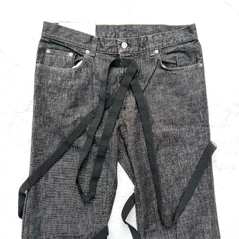 HELMUT  LANG 2004SS RAW DENIM BONDAGE MUMMY JEANS