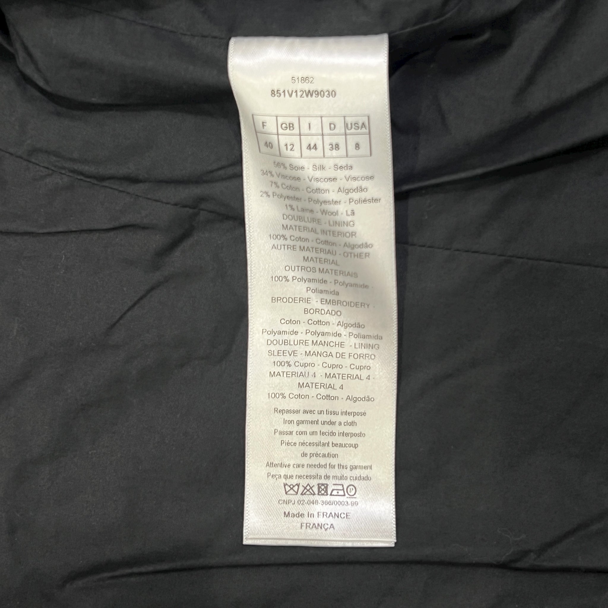 Christian Dior 2018AW Maria Grazia Chiuri Single Breasted Jacket