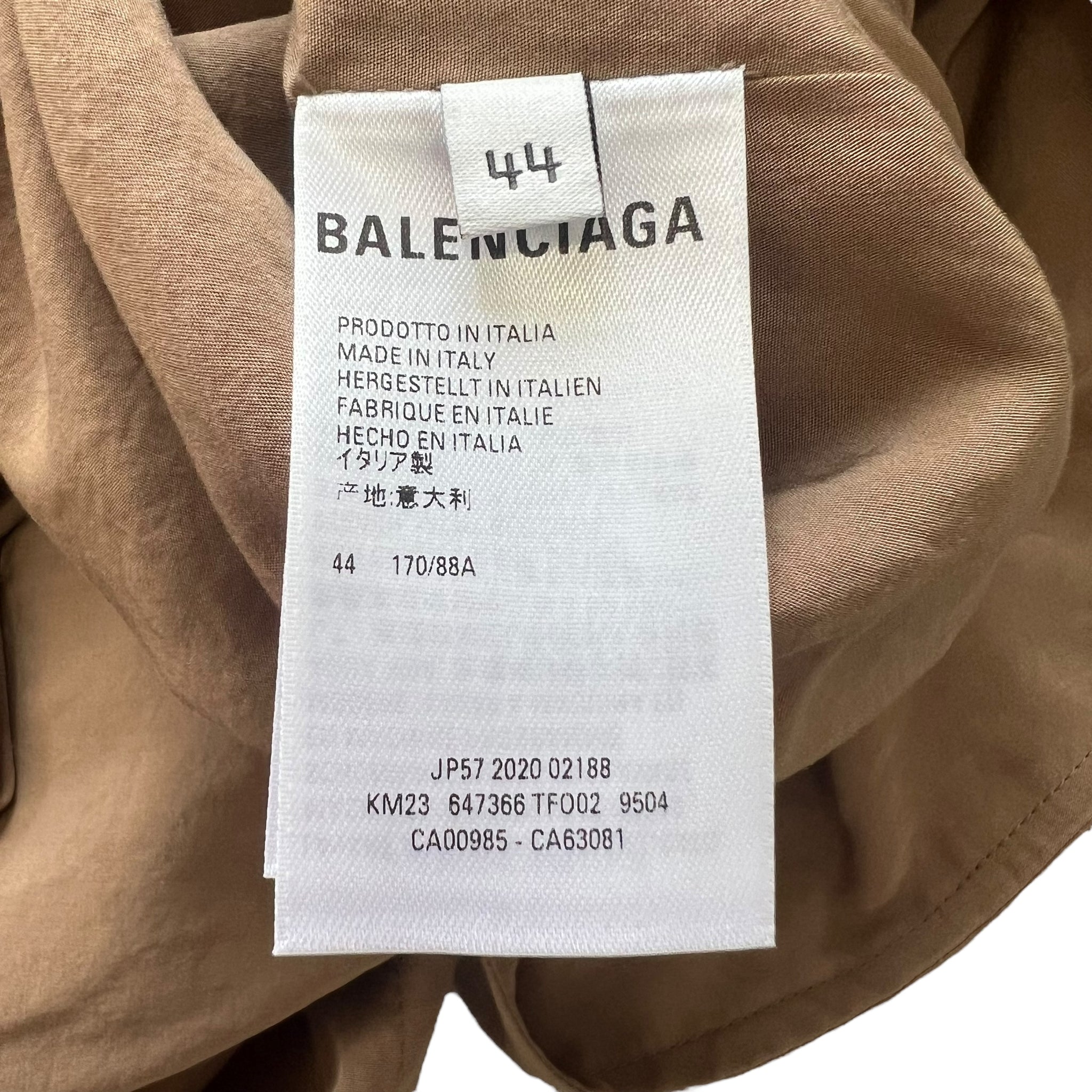 BALENCIAGA 2021SS FLUID POPPLIN CAR COAT