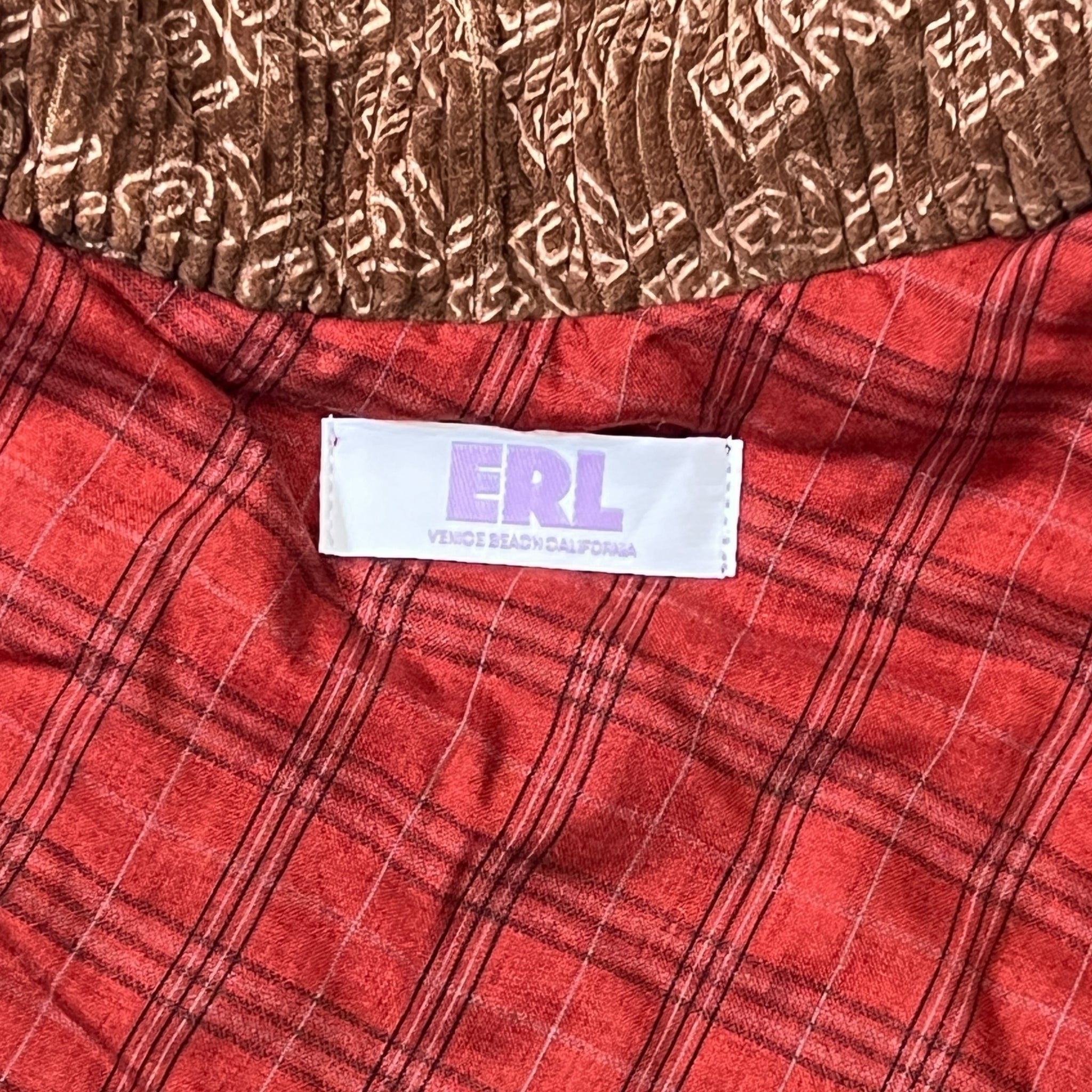 ERL Corduroy Embossed Set-Up Brown Track Jacket & Pants