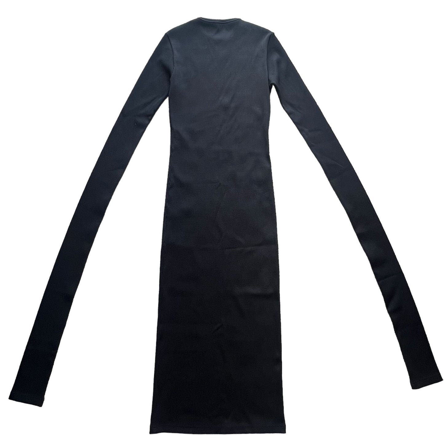 BALENCIAGA 2022SS BLACK RIB LONG DRESS