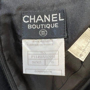 CHANEL Coco Button Wool Skirt