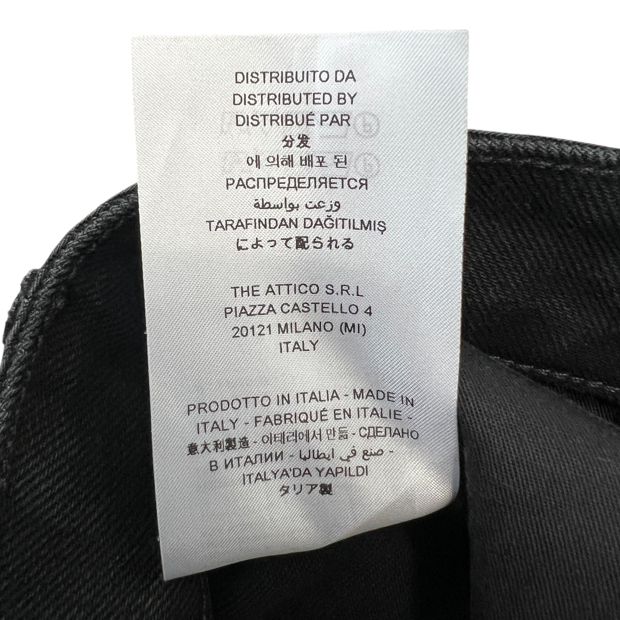 The Attico Mid-Rise Straight Cargo Jeans