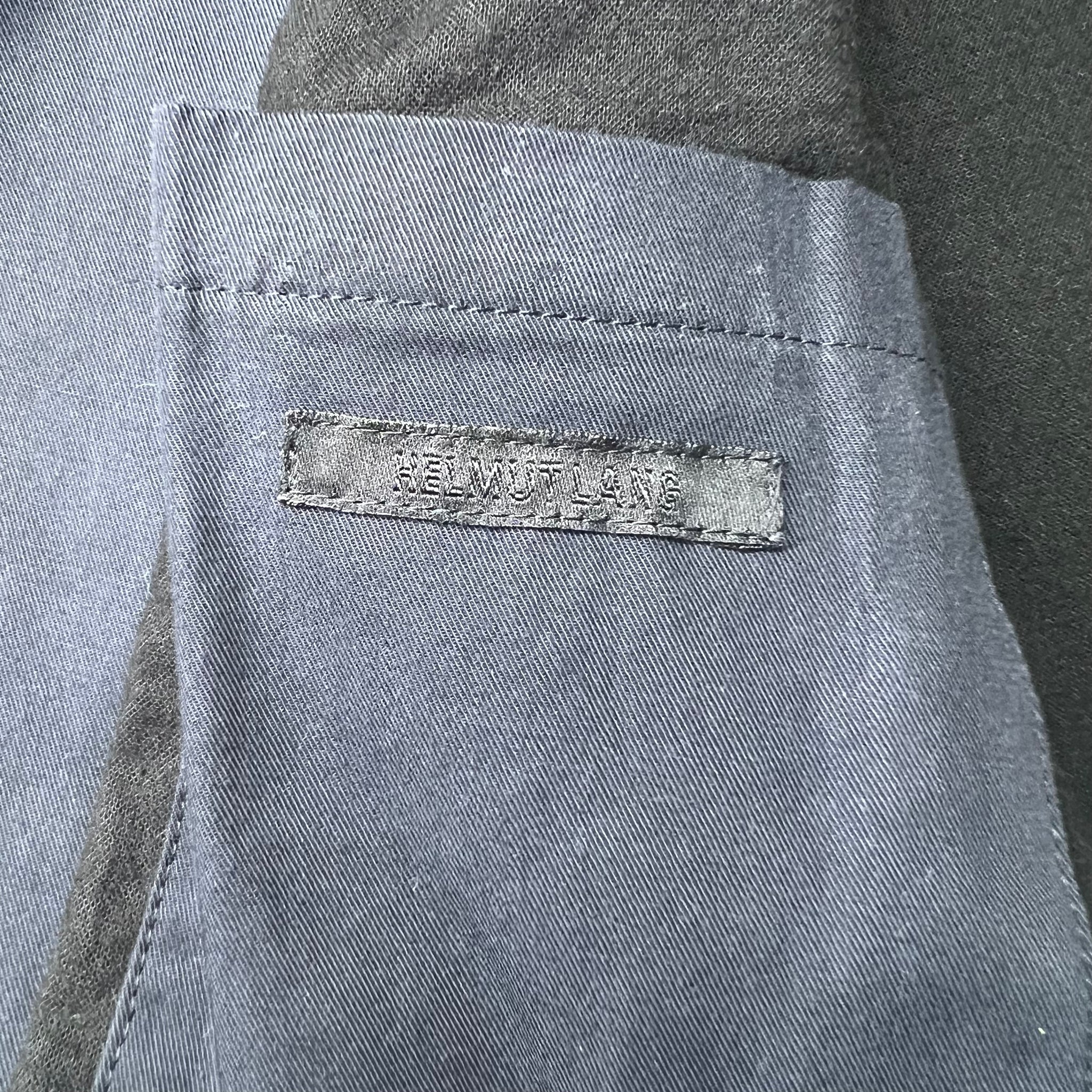HELMUT LANG 2004SS COTTON BONDAGE OVERDYED JACKET WITH FLAP