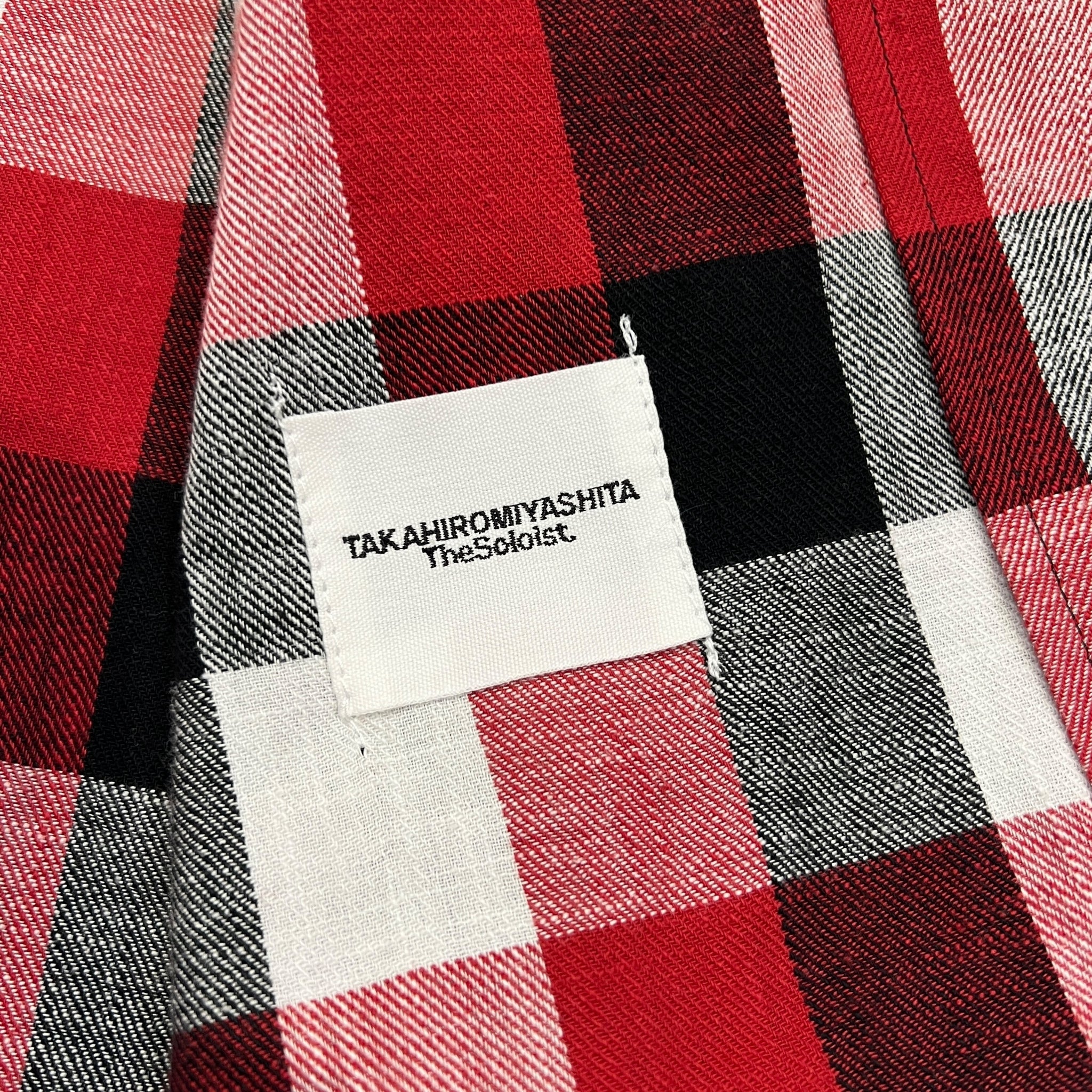 TAKAHIROMIYASHITA The Soloist. 2025SS Full Zip Jacket Type01 Black × Red