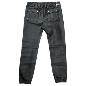 RICK OWENS DRKSHDW 2019AW Black Wax Air Cut Jogger
