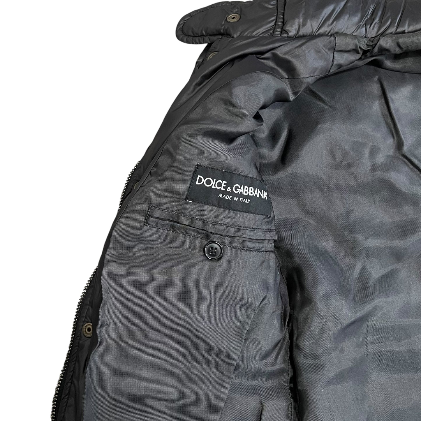 DOLCE&GABBANA  Multi Pocket Nylon Single Riders Jacket