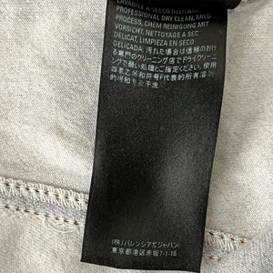 BALENCIAGA 2021 Winter Trompe-l'oeil Velours Damage Denim Pants