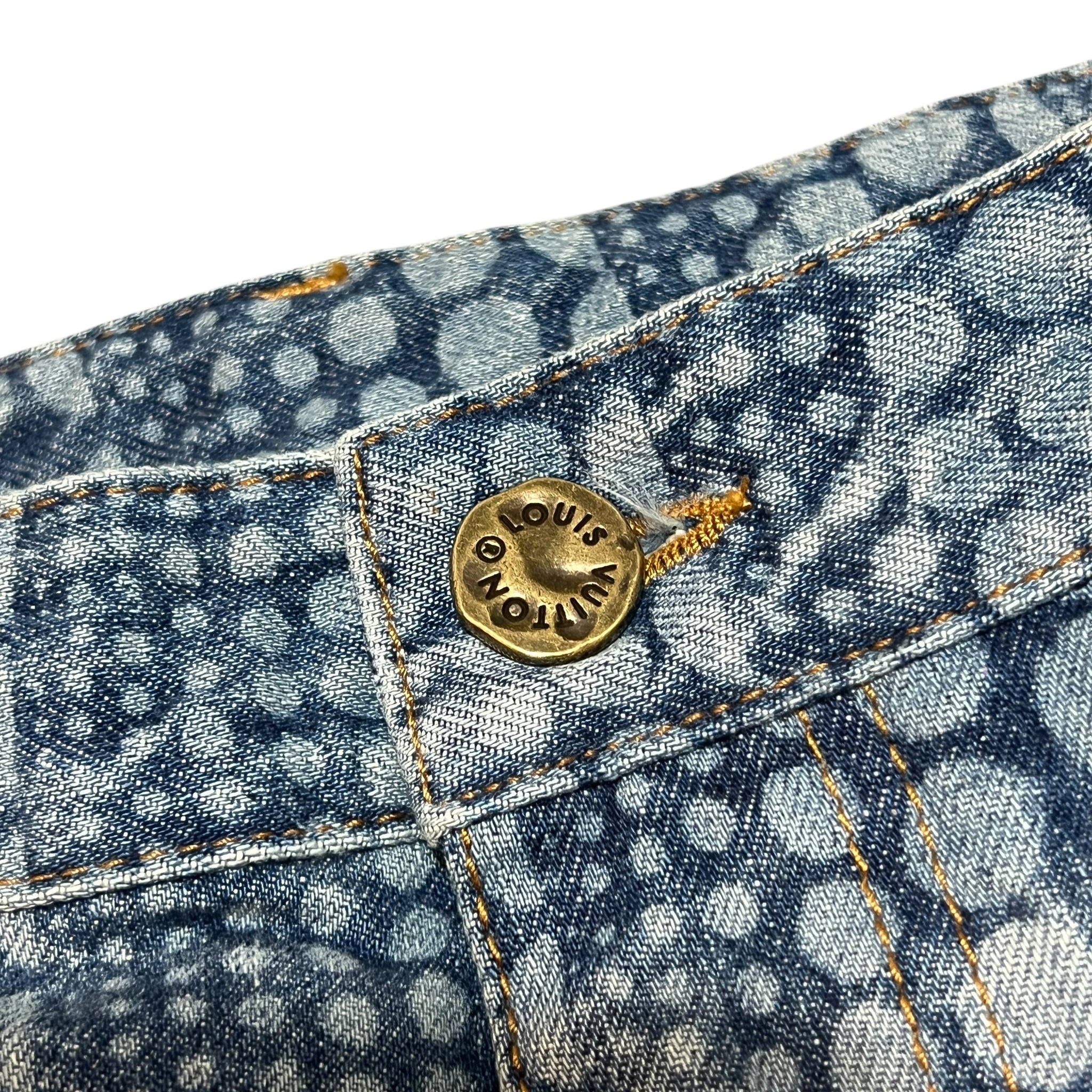 LOUIS VUITTON × Yayoi Kusama 2023AW “Pumpkin Dot” Cotton Denim Pants