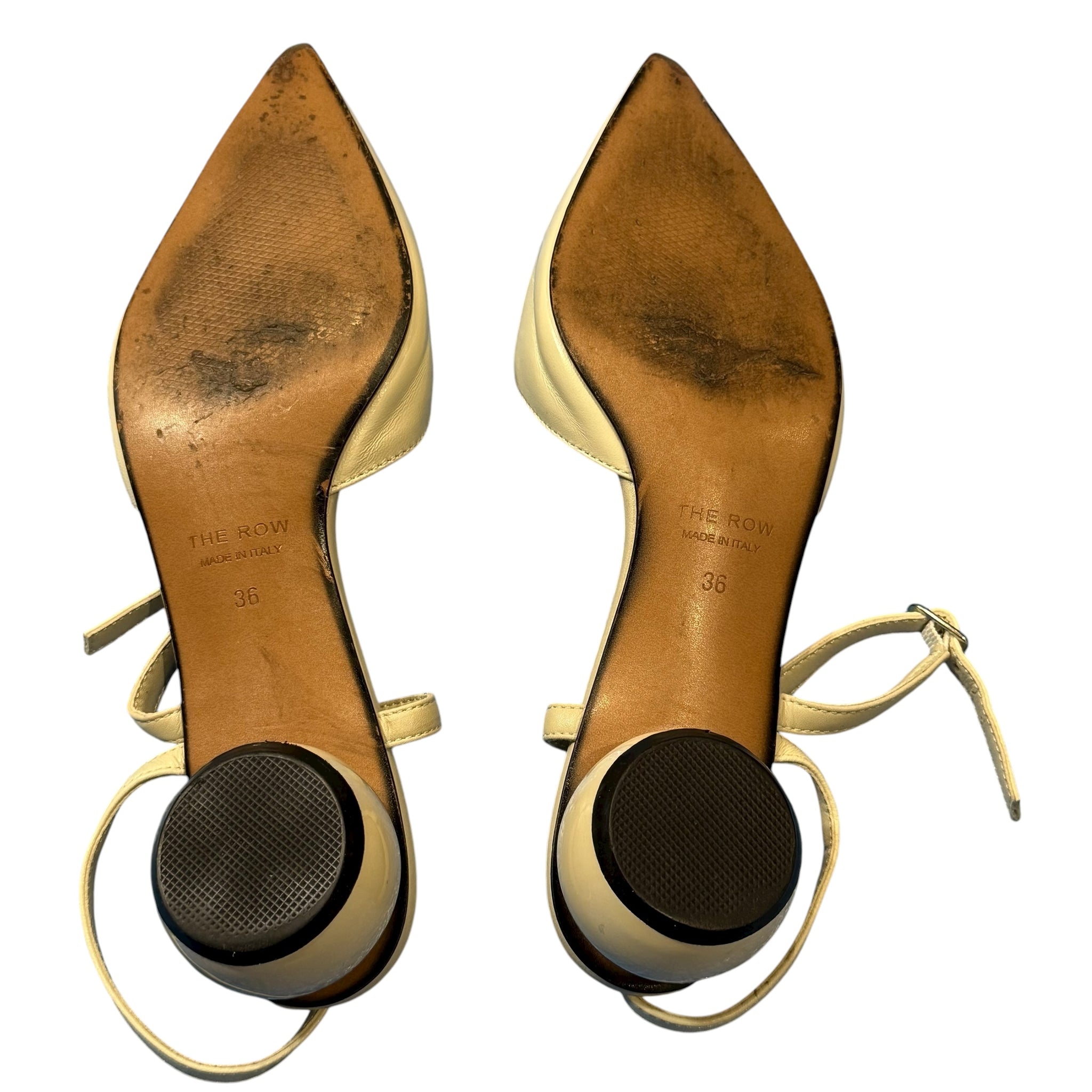 THE ROW Ankle Strap Pointed Toe Pumps