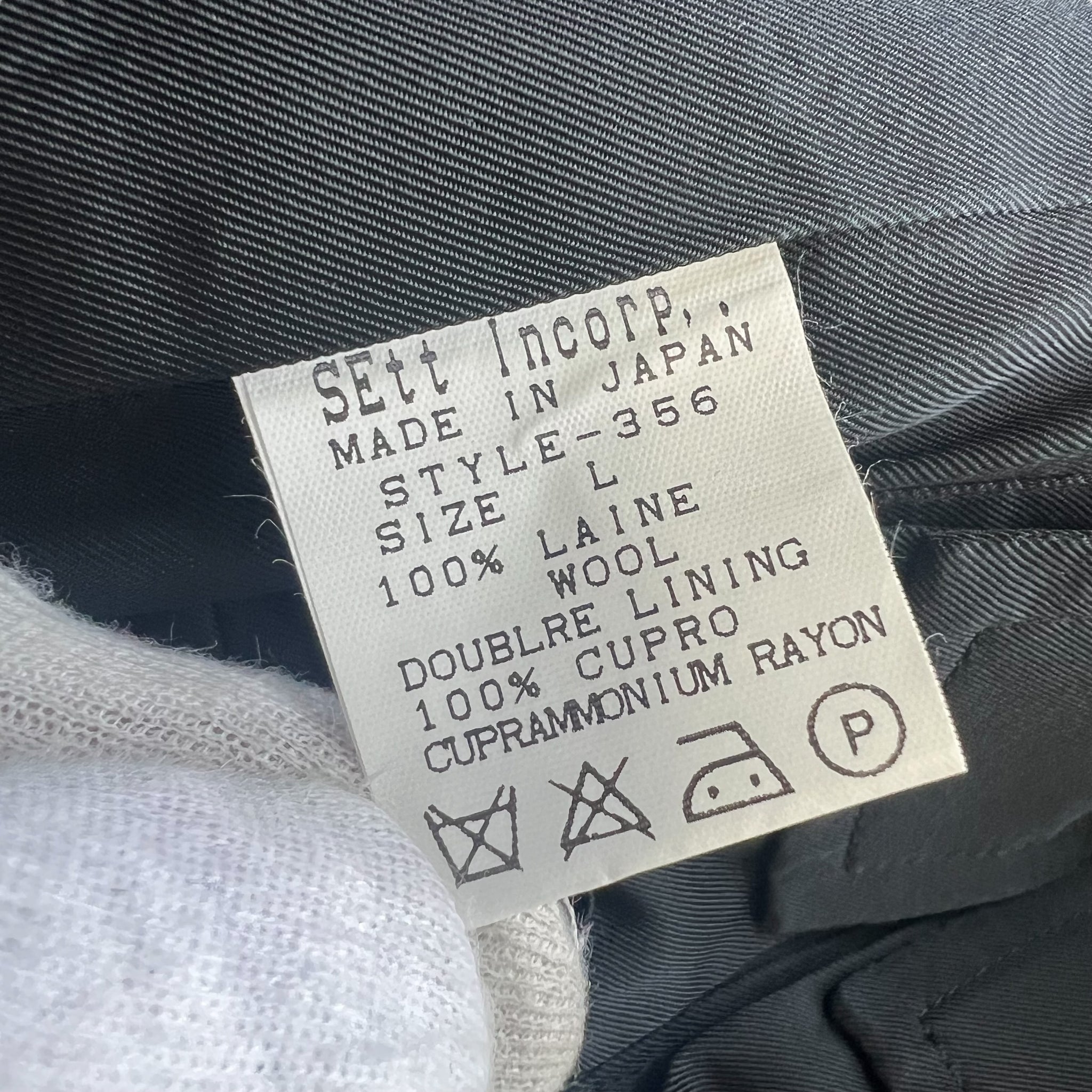 GENERAL RESEARCH FOR LEFT HANDED 1998AW PARASITE POCKET HEAVY WOOL SUITS JACKET PANTS SET