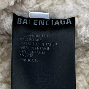 BALENCIAGA 2019AW Oversized Shearing Check Shirts Jacket