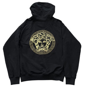 VERSACE × FENDI Logo Embroidery Hoodie