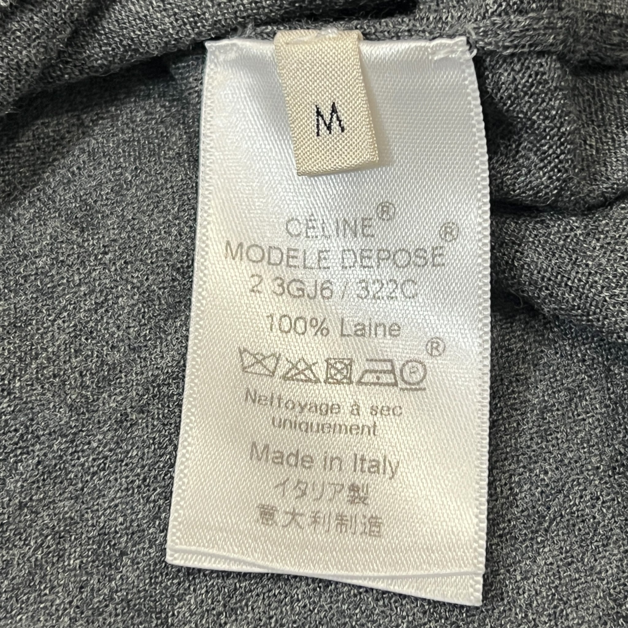 CELINE MODELE DEPOSE High Neck Laine Knit Sweater