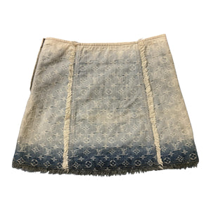 LOUIS VUITTON Monogram Denim Skirt