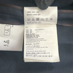 MIU MIU SS2024 Mohair-Blend Zip Blouson Jacket (Navy / Made in Italy)