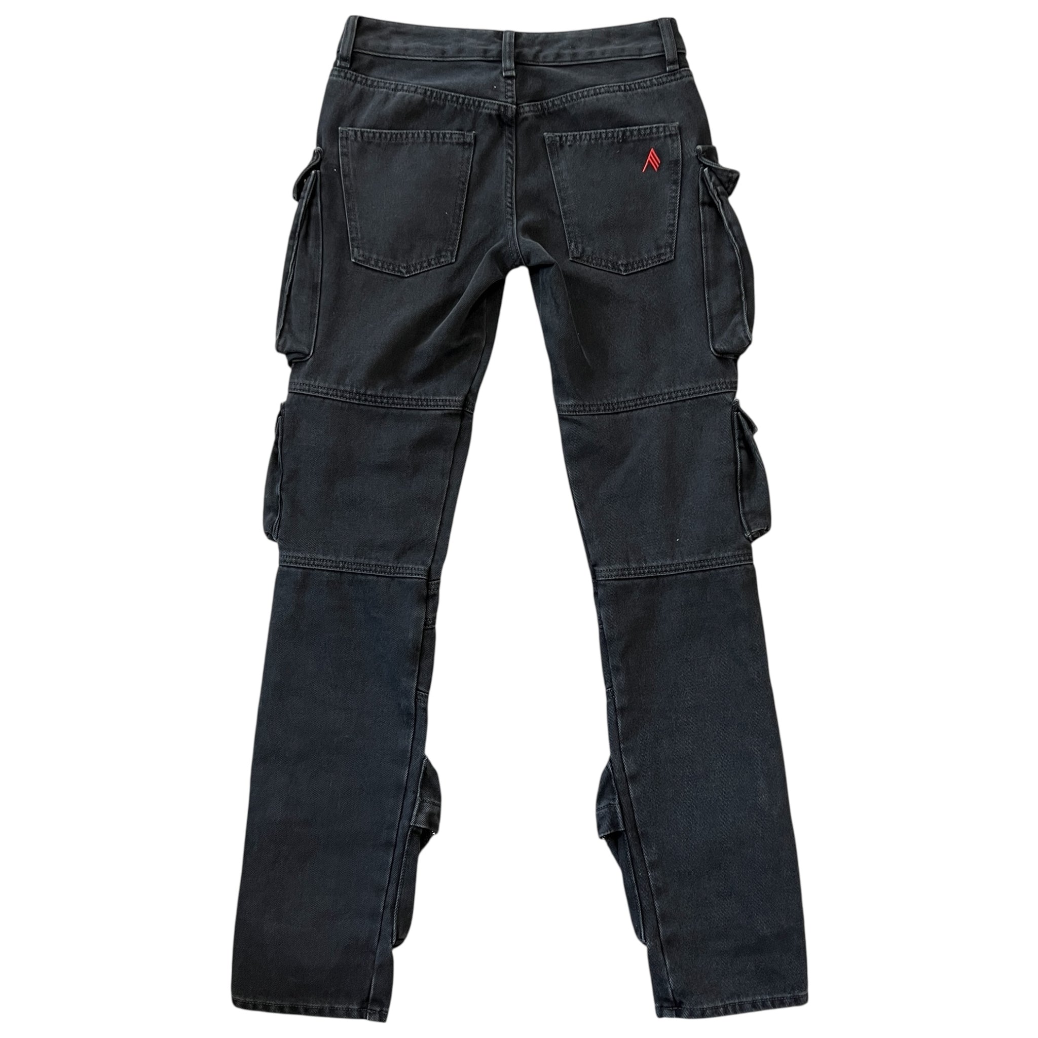 The Attico Mid-Rise Straight Cargo Jeans