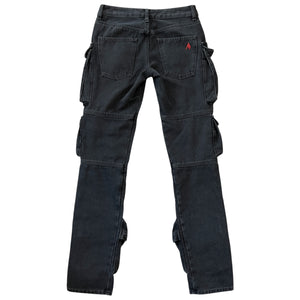 The Attico Mid-Rise Straight Cargo Jeans