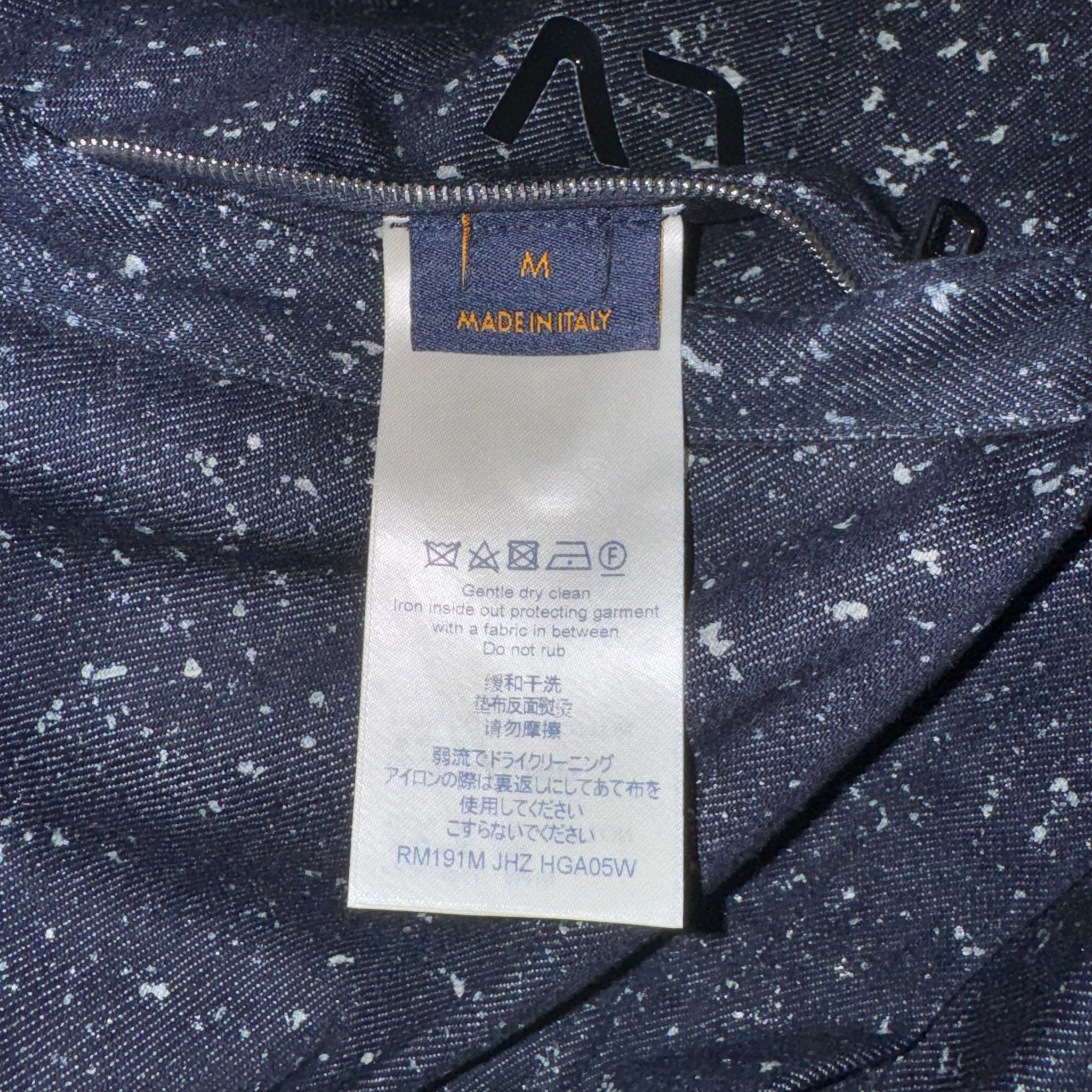 LOUIS VUITTON 19AW ×VIRGIL ABLOH GALAXY ZIP UP DENIM SHIRTS