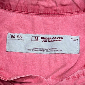 UNDERCOVER 1999SS "RELIEF" Over-Dyed Short Sleeve Shirt