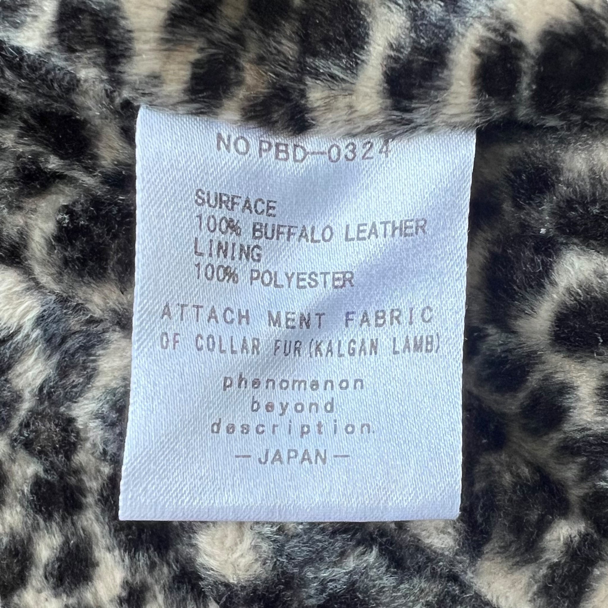 Phenomenon beyond description 2000s buffalo leather jacket
