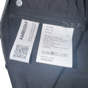 AMBUSH Black Straight Denim Pants
