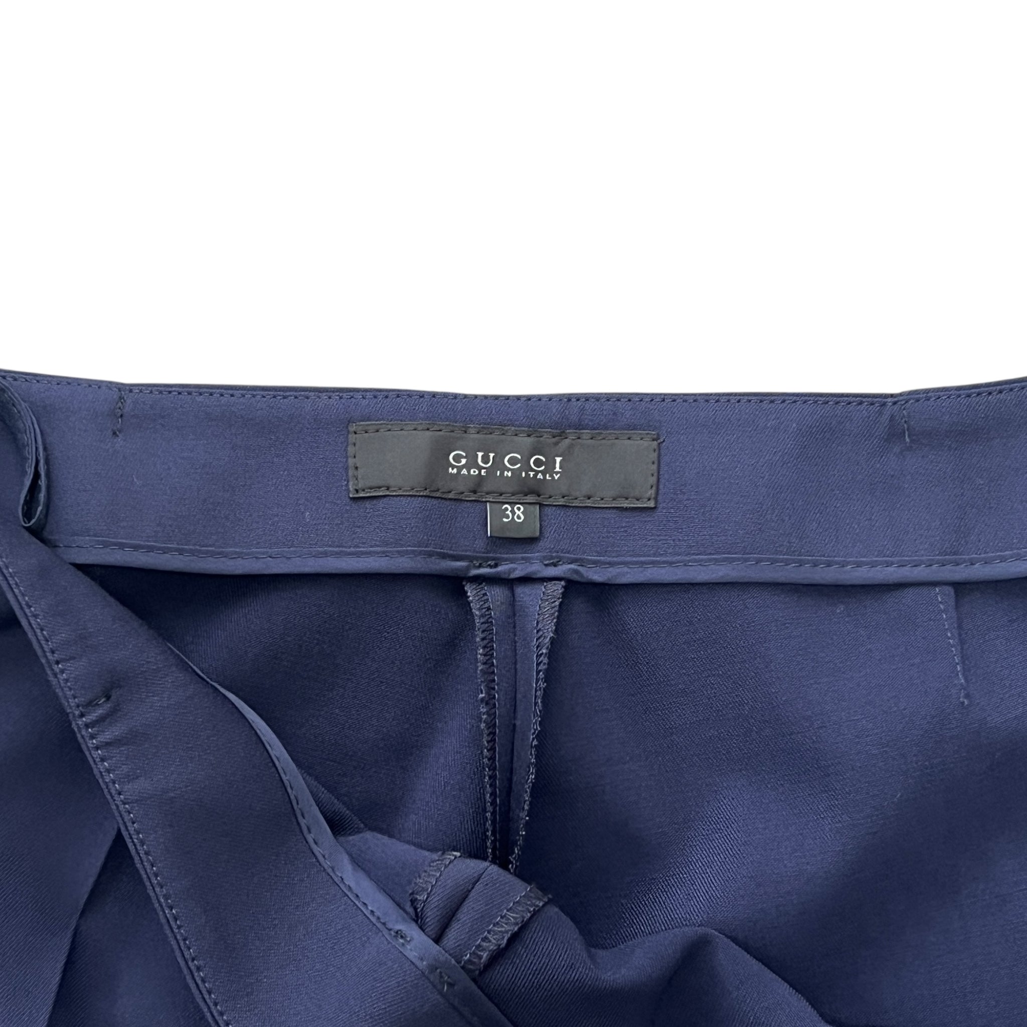 GUCCI 2015SS Side Zip Flare Pants