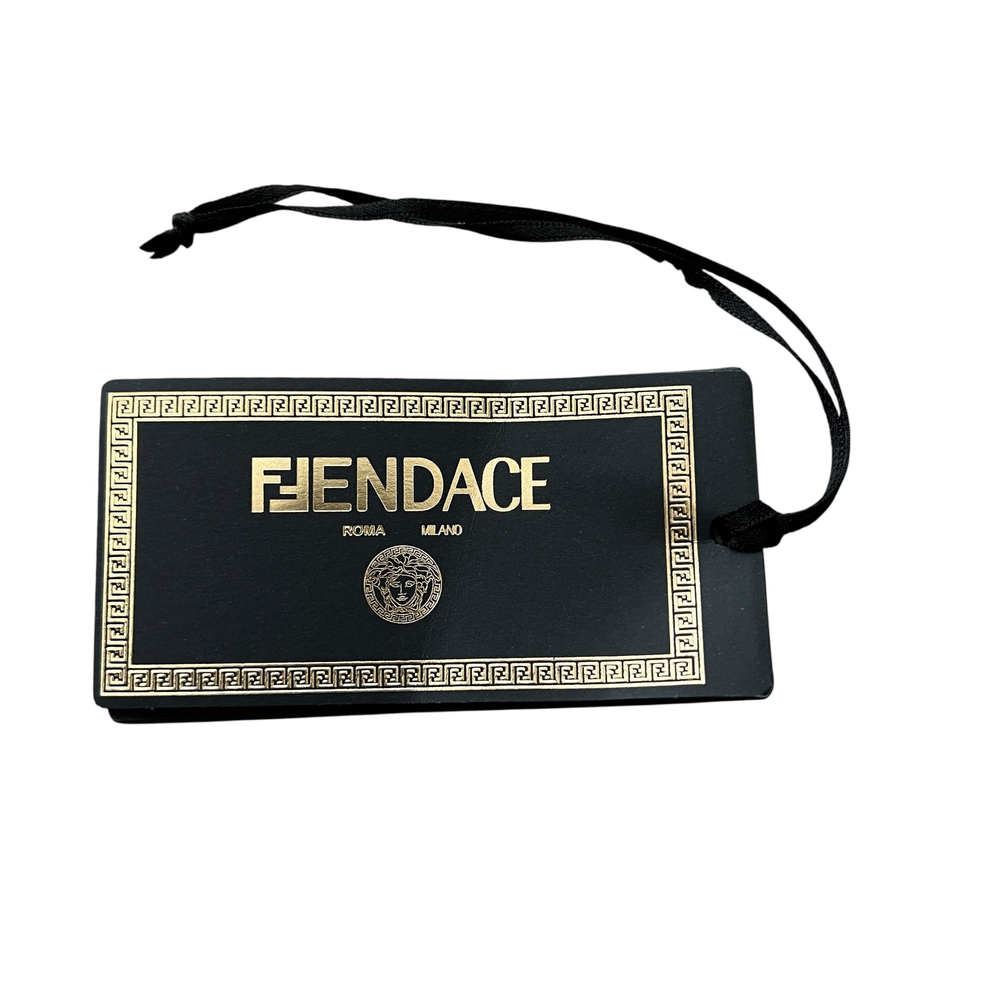 VERSACE × FENDI Logo Embroidery Hoodie