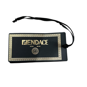 VERSACE × FENDI Logo Embroidery Hoodie
