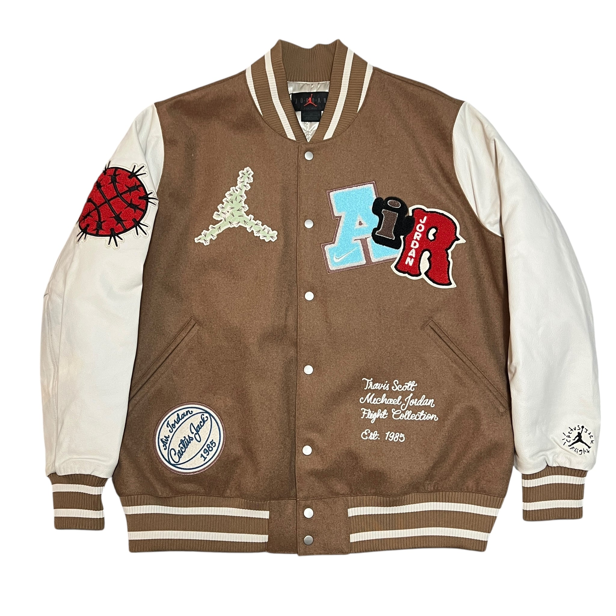 Nike Jordan × Travis Scott Flight Varsity Jacket DO4103 