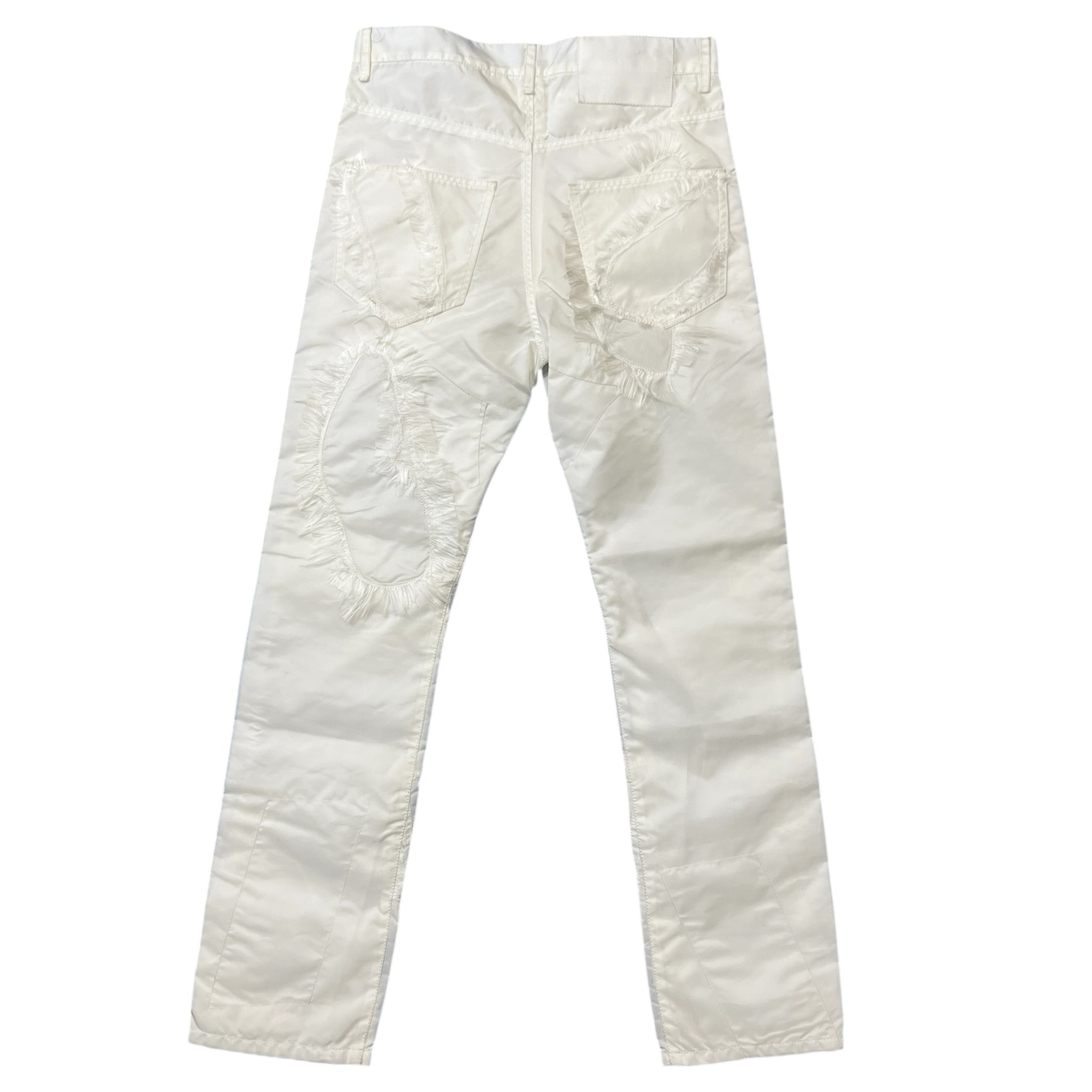 KANGHYUK 2021AW COLLECTION 10 Nylon Cotton Fringe Panel Trousers