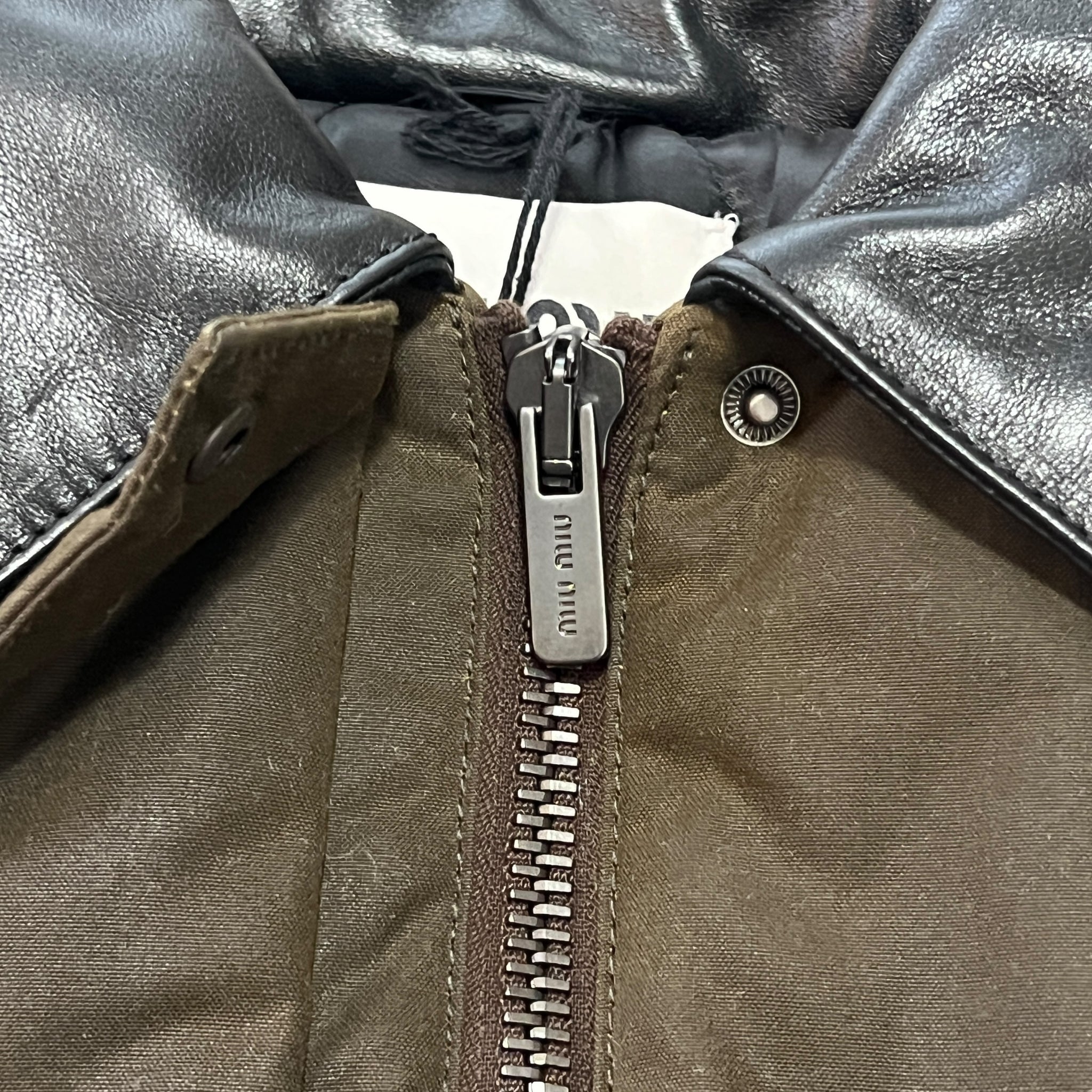 MIU MIU 2024AW Waxed Canvas Boulson Jacket