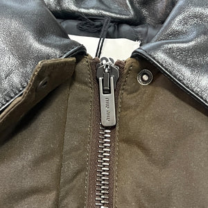MIU MIU 2024AW Waxed Canvas Boulson Jacket