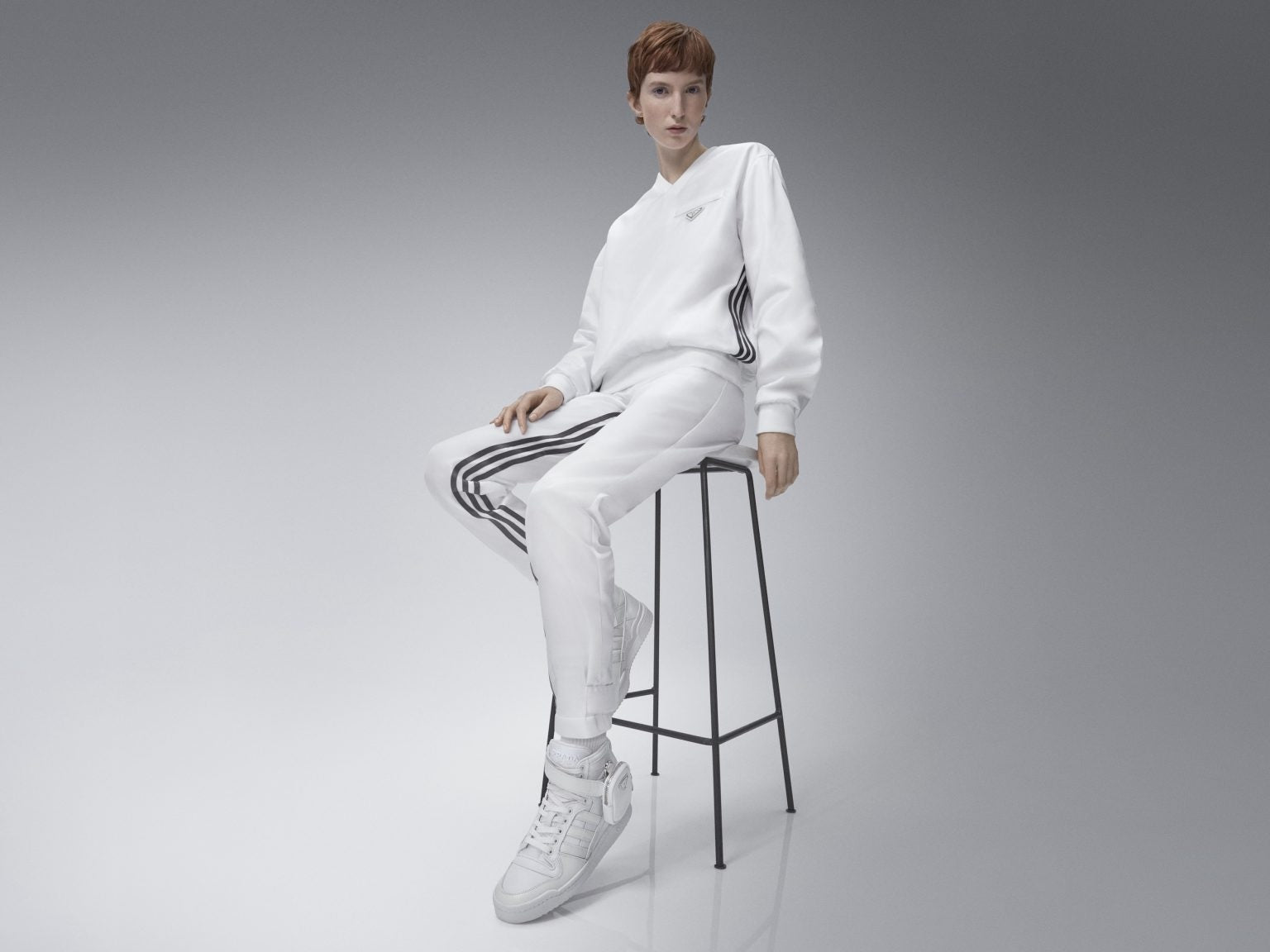PRADA 2021AW adidas RE-NYLON Three Striped Track Pants