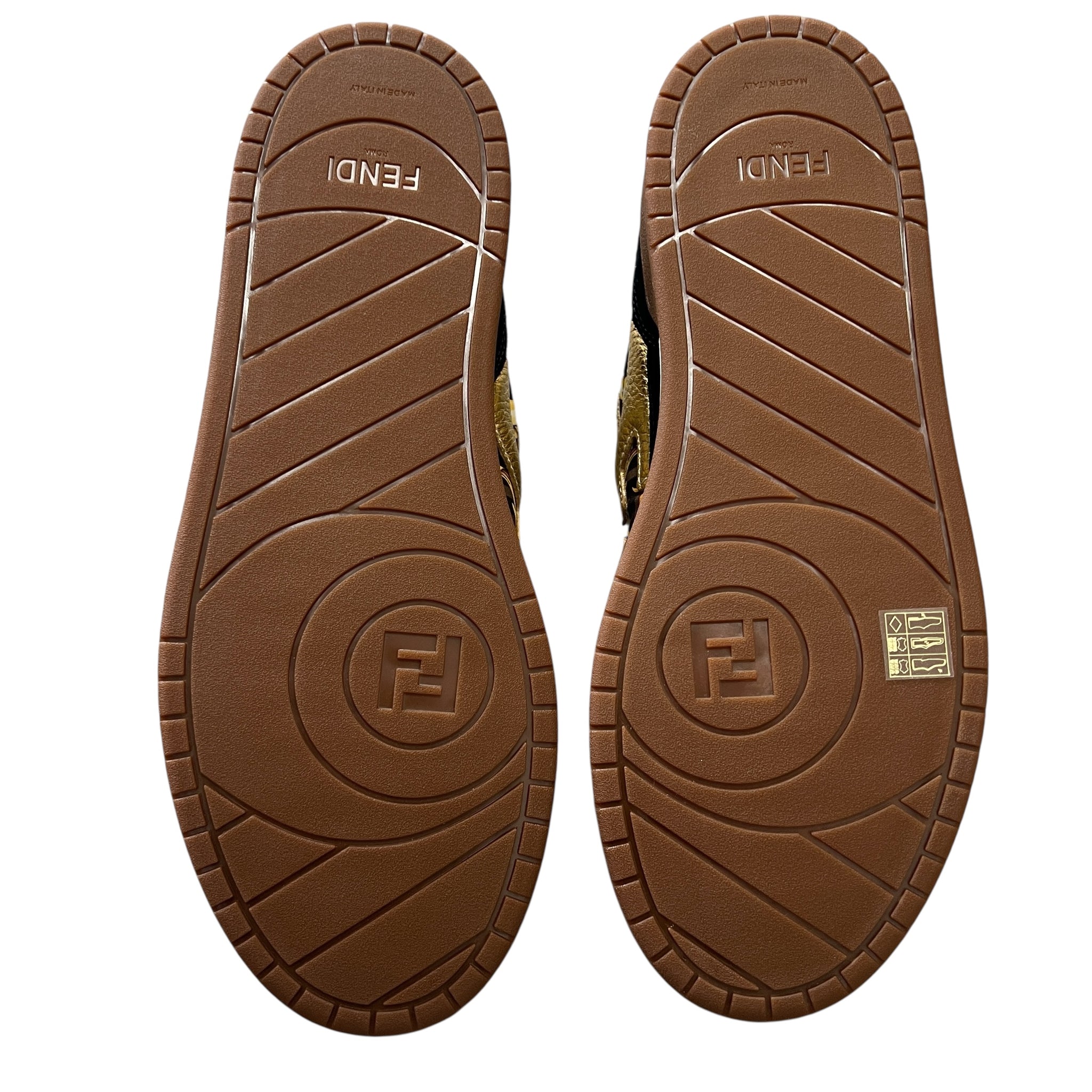 FENDI × VERSACE "FENDACE" 2022SS Match Black Suede Low-top Sneaker