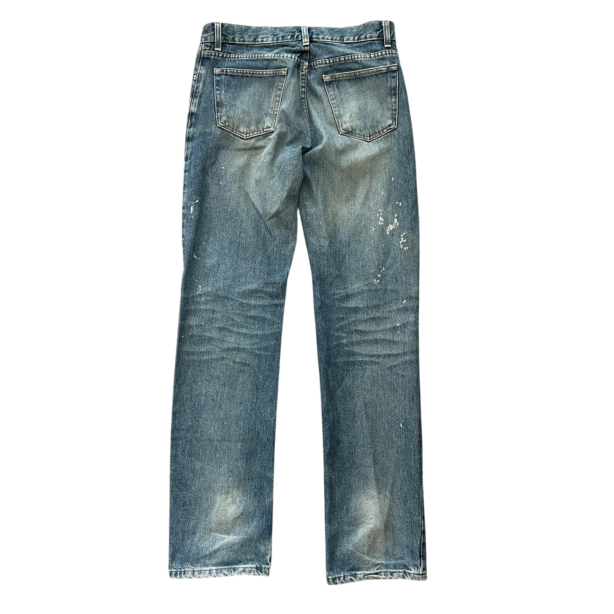 Helmut Lang 2000s Paint-Splattered Painter Jeans