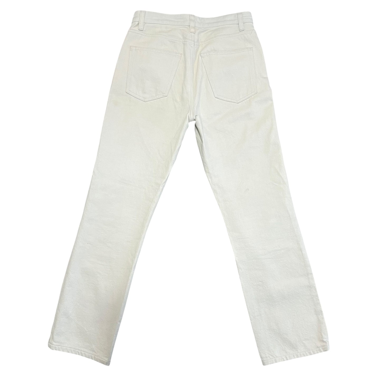 THE ROW White Straight Denim Pants