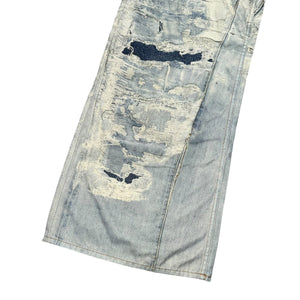 ACNE STUDIOS 2024SS  DIGITAL DISTRESSED PRINTED TROMP L'OEIL JEANS
