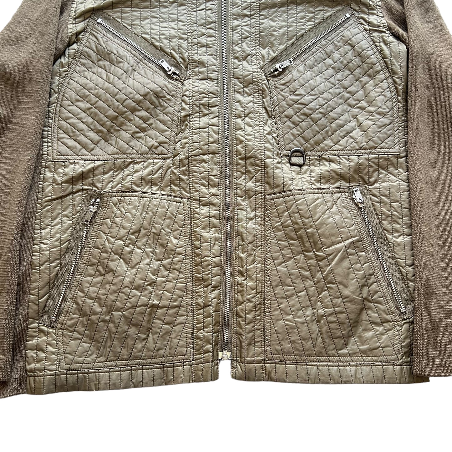 ISSEY MIYAKE 2000s MULTI ZIP HYBRID NYLON SWEAT JACKET