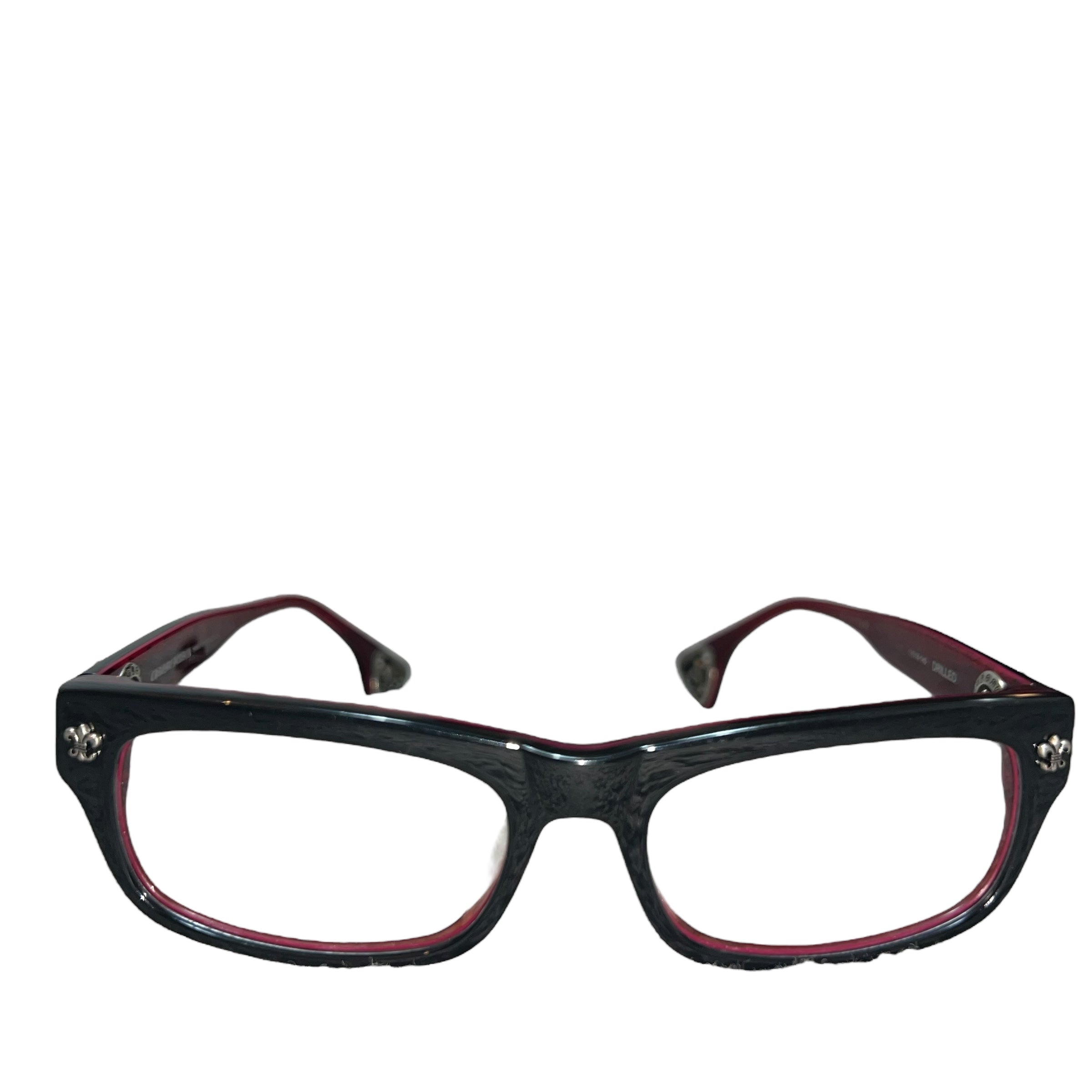 CHROME HEARTS Stoned Side Dagger glasses glasses eyewear glasses sunglasses CHROME HEARTS DRILLED DAGGER SILVER GLASSES – SEVENSTARCLOTHING main image 3