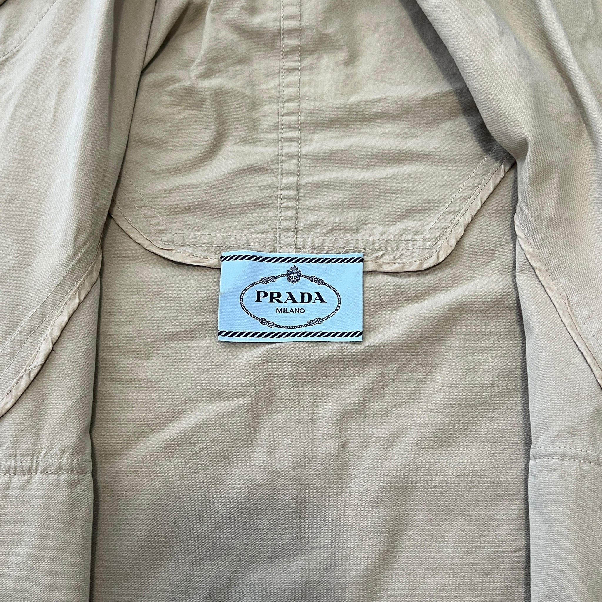 PRADA Wrapping Straps Short Length Coat