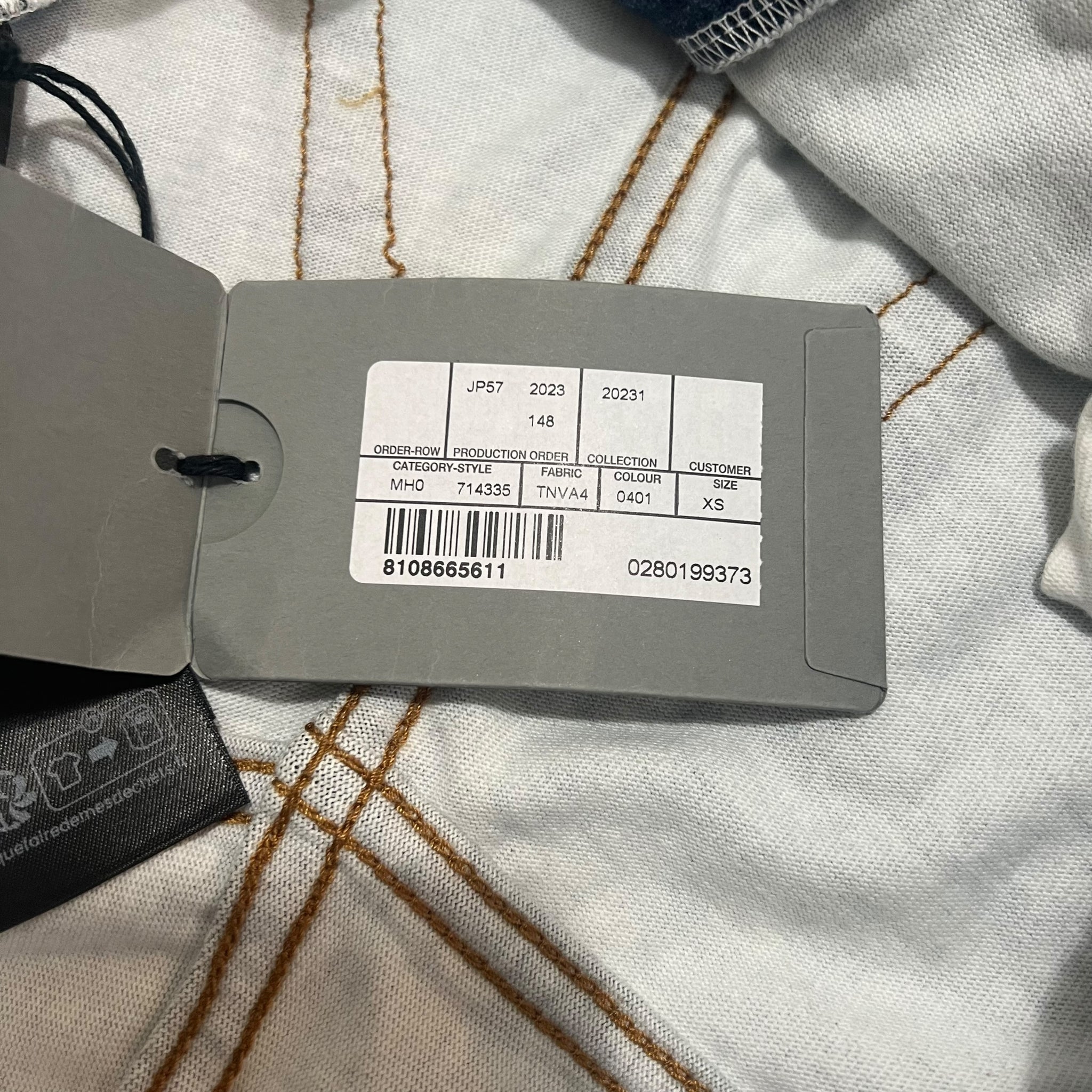 BALENCIAGA 2022AW Trompe-l'oeil Heavy Cotton Jersey Denim Baggy Pants