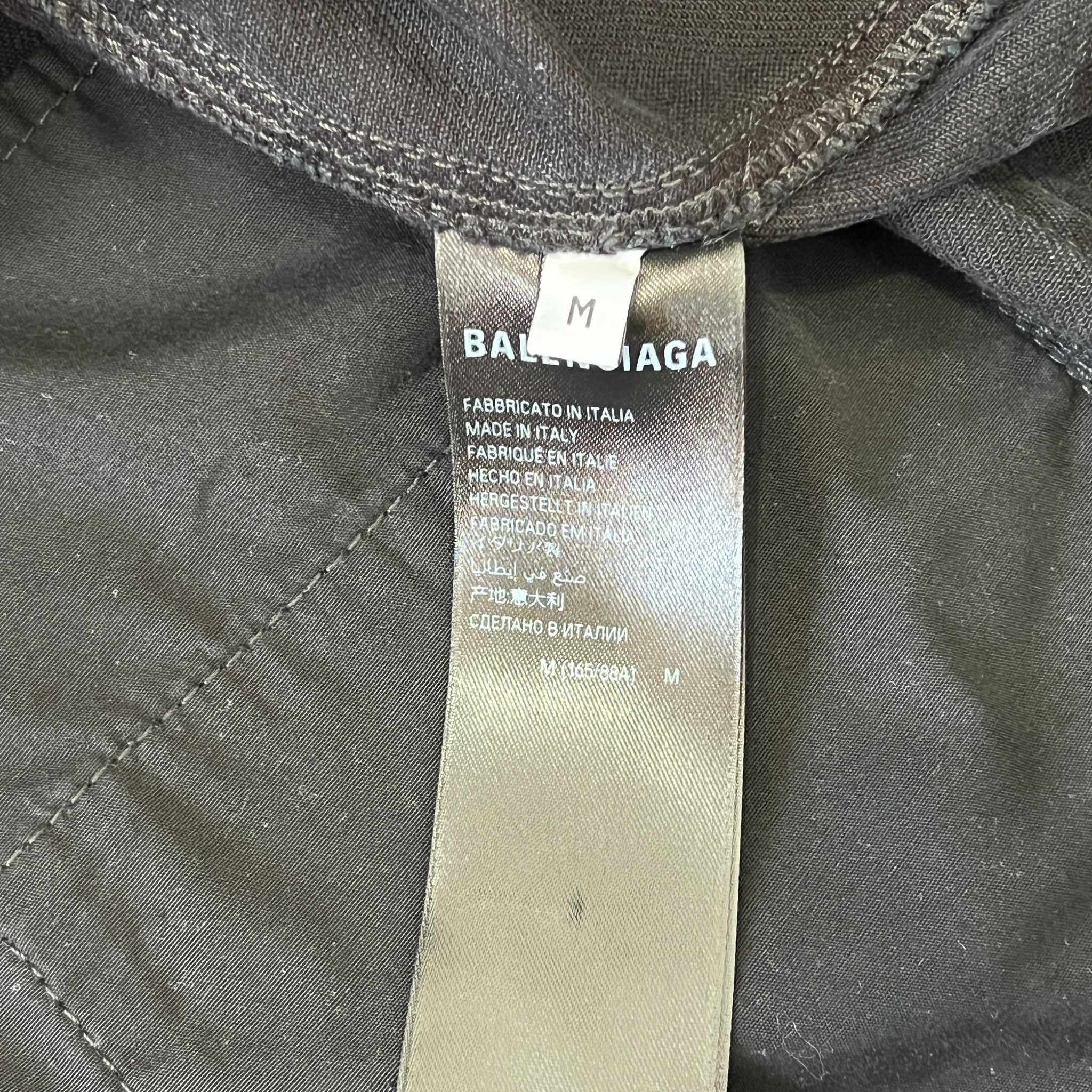 BALENCIAGA 2023年冬 LOOK16 解体再構築 ブラックデニムジャケット M