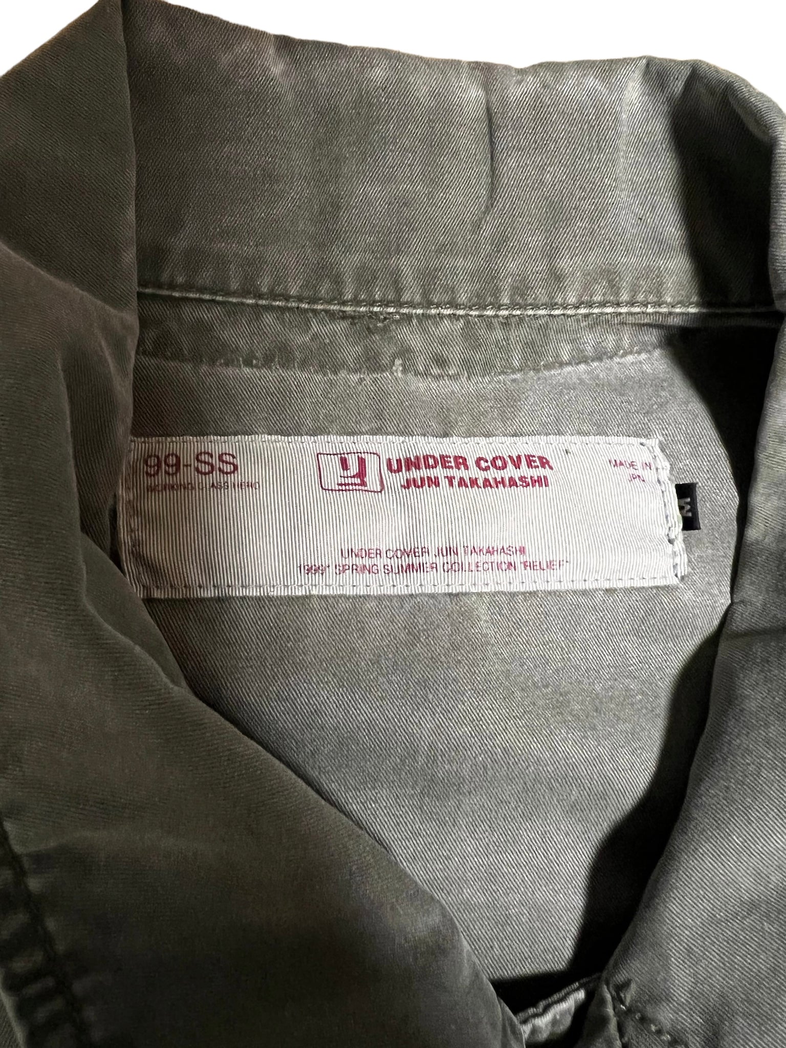 UNDERCOVER 1999SS RELIEF TSUNAGI JUMPSUITS GREY