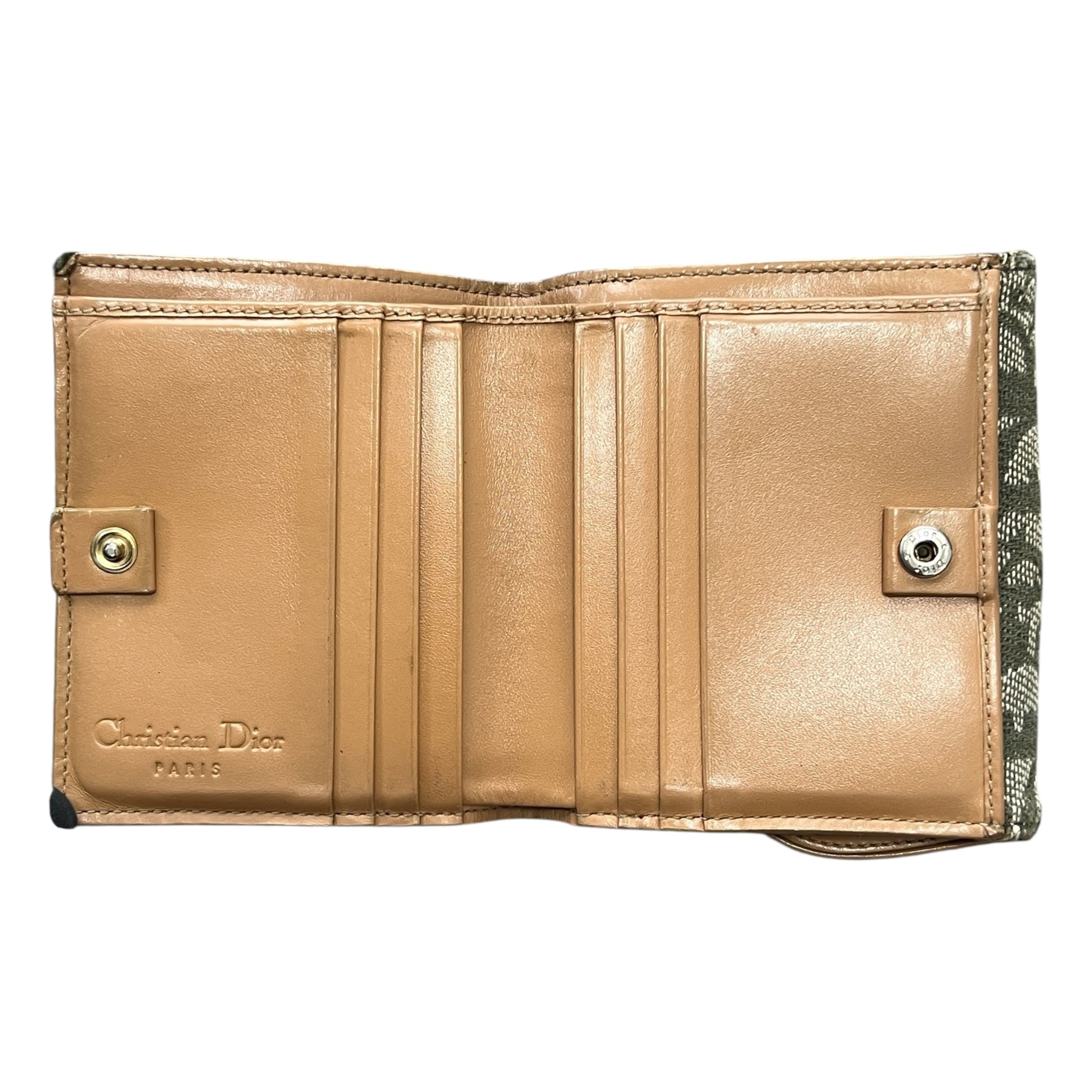 Christian Dior 2000's Archive Trotter Saddle Tri-fold Wallet